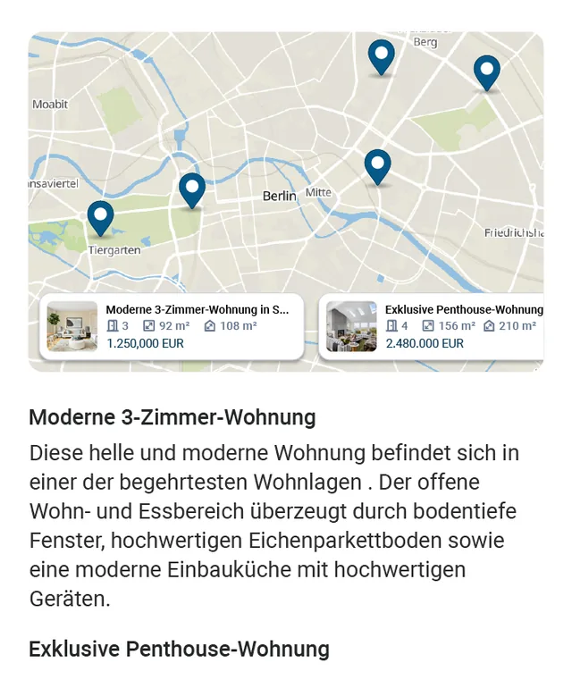 Realis Immobilien screenshot