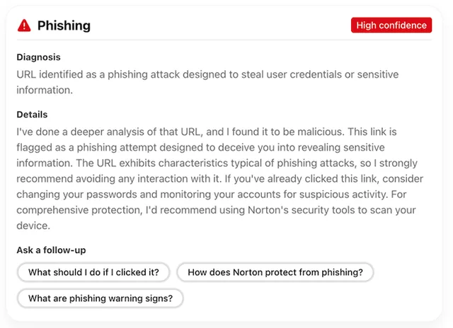 Norton screenshot