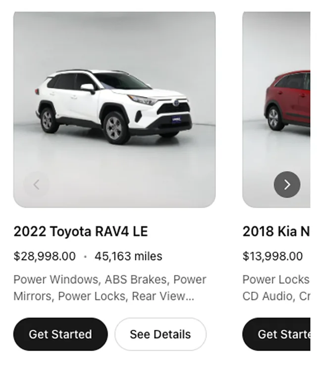 CarMax screenshot