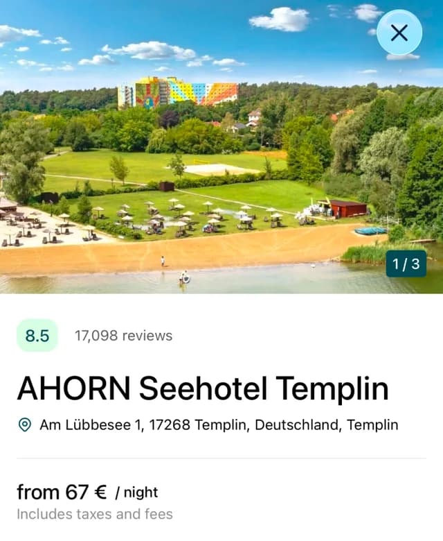 AHORN Hotels & Resorts screenshot