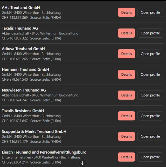 FIRMEN.directory screenshot