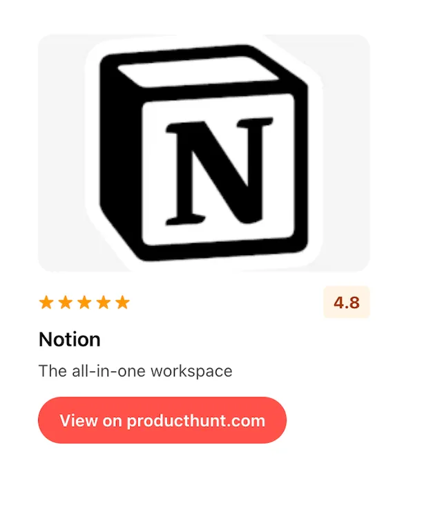 Product Hunt screenshot