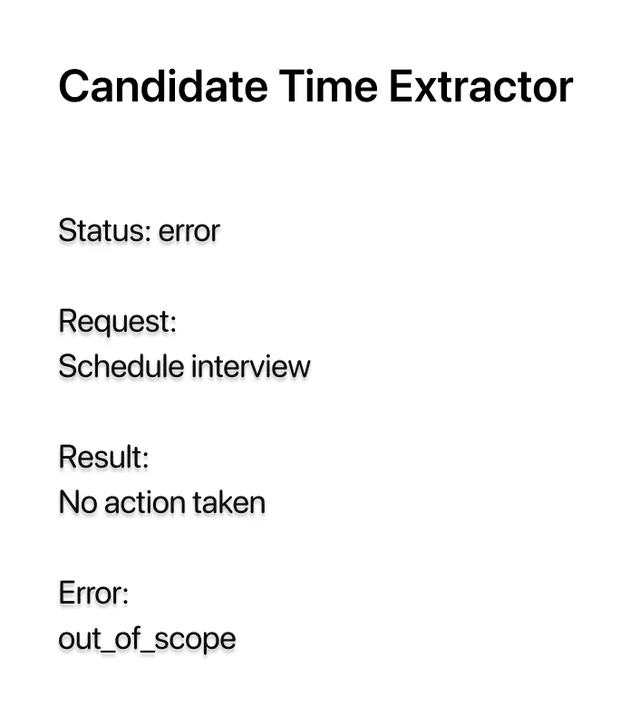 Candidate Time Extractor screenshot