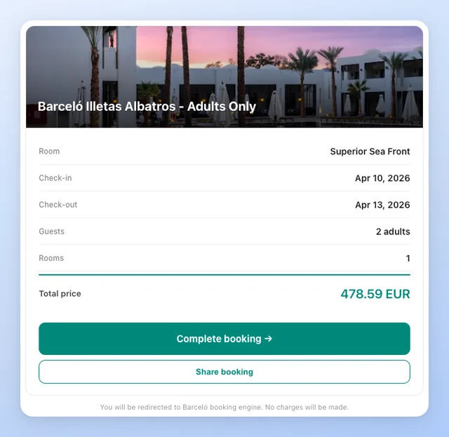 Barceló Hotel Group screenshot