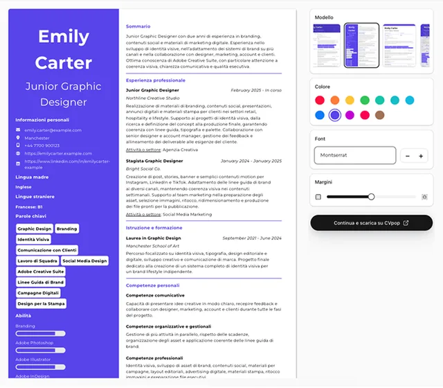 CVpop - Resume & CV Builder screenshot