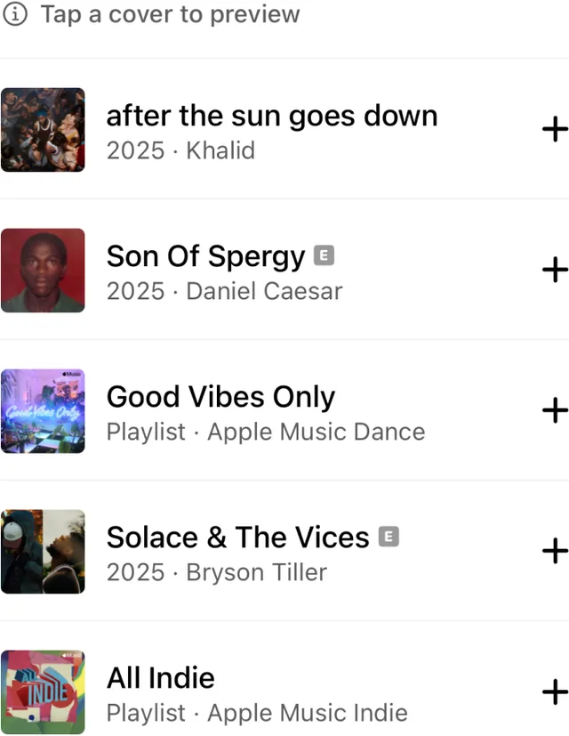 Apple Music screenshot