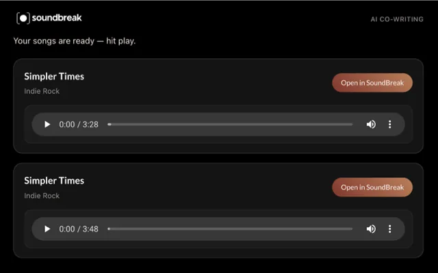 SoundBreak screenshot