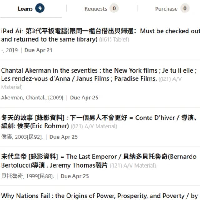 NYCU Library screenshot