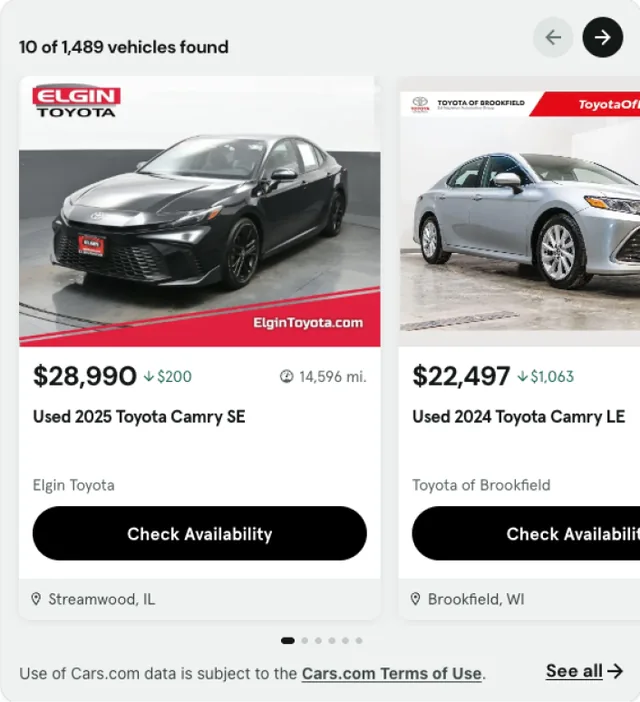 Cars.com screenshot