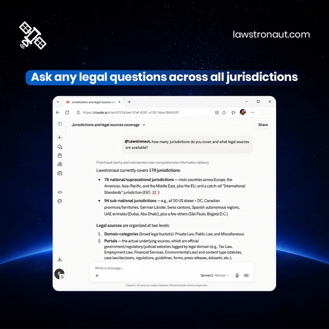 Lawstronaut screenshot