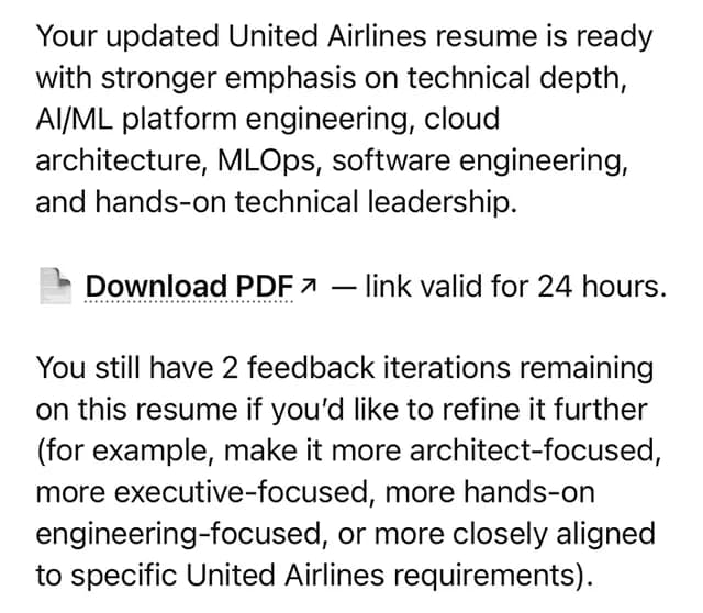 Career Adapter screenshot