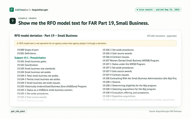 1102tools for Acquisition.gov screenshot