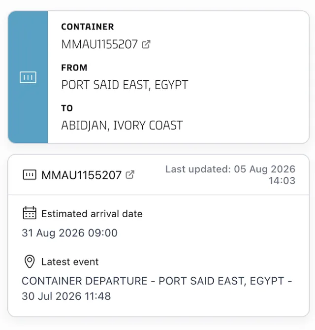 Maersk screenshot