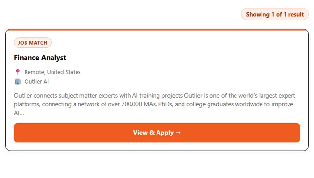Outlier AI Opportunities screenshot