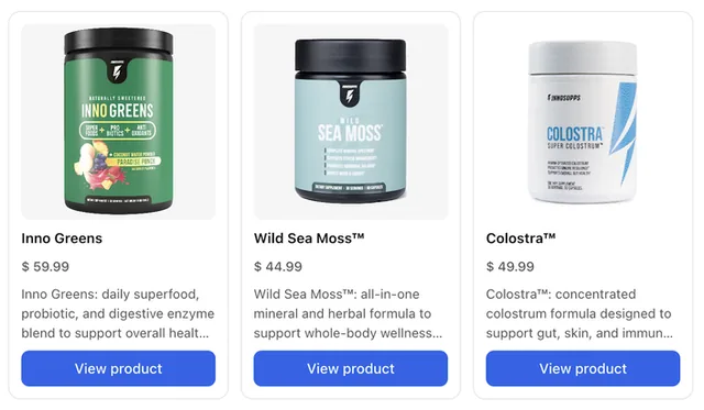 InnoSupps screenshot
