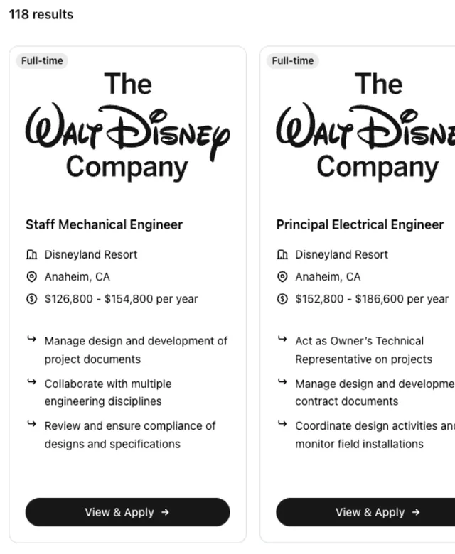 Disney Careers screenshot