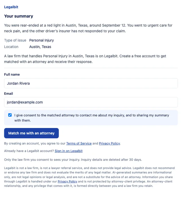 Legalbit screenshot