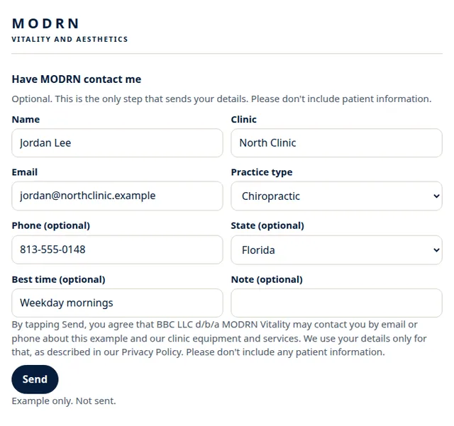MODRN FOCUS ROI Calculator screenshot