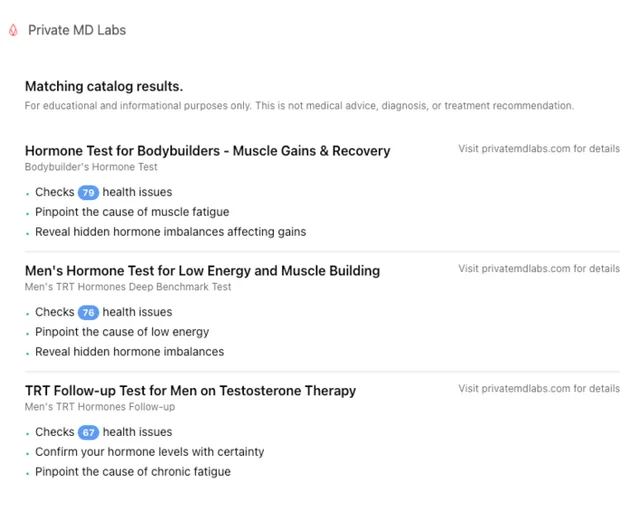 Private MD Labs screenshot