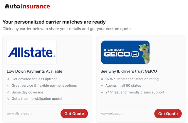 Autoinsurance.net screenshot