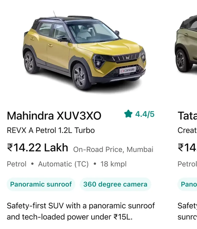 CarWale screenshot