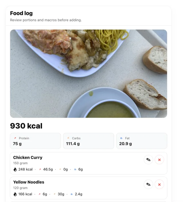 Zinde AI Free Calorie Tracker screenshot