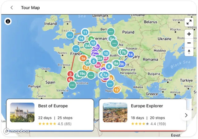 TourRadar screenshot