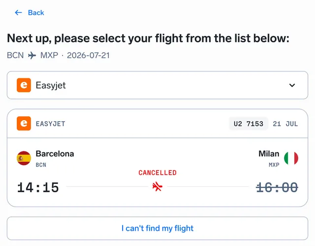 AirHelp flight compensation checker screenshot
