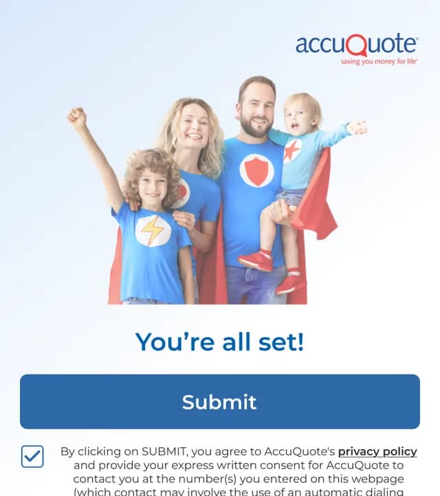 AccuQuote Life Insurance screenshot