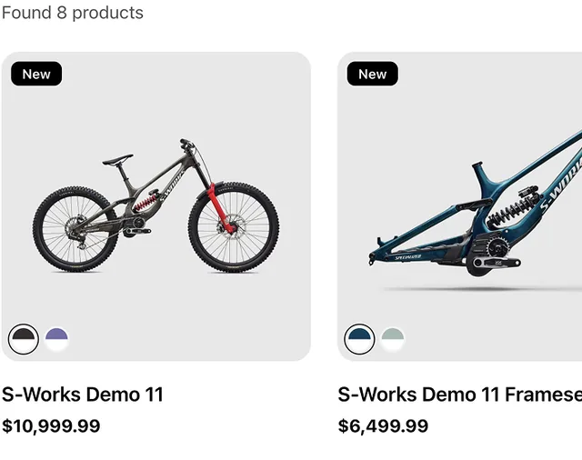 Specialized Bicycle Components screenshot
