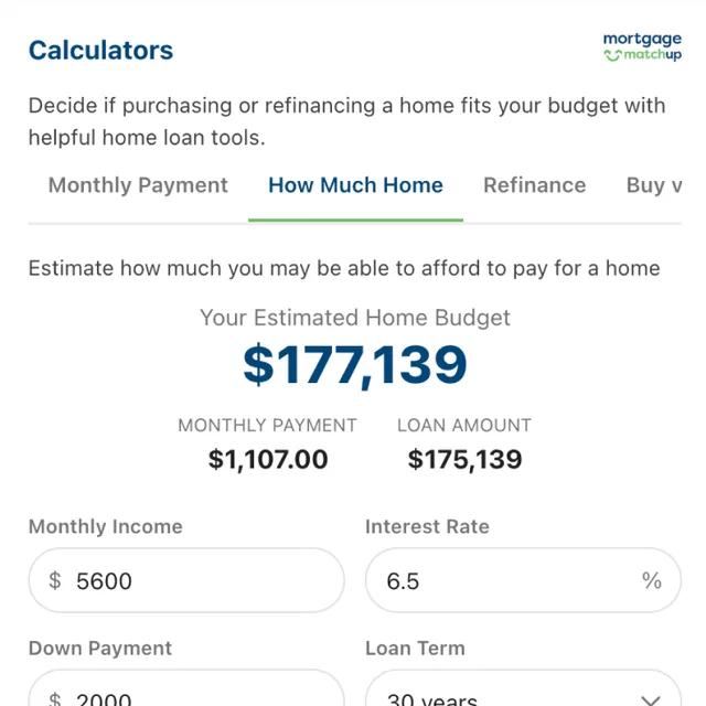 Mortgage Matchup screenshot