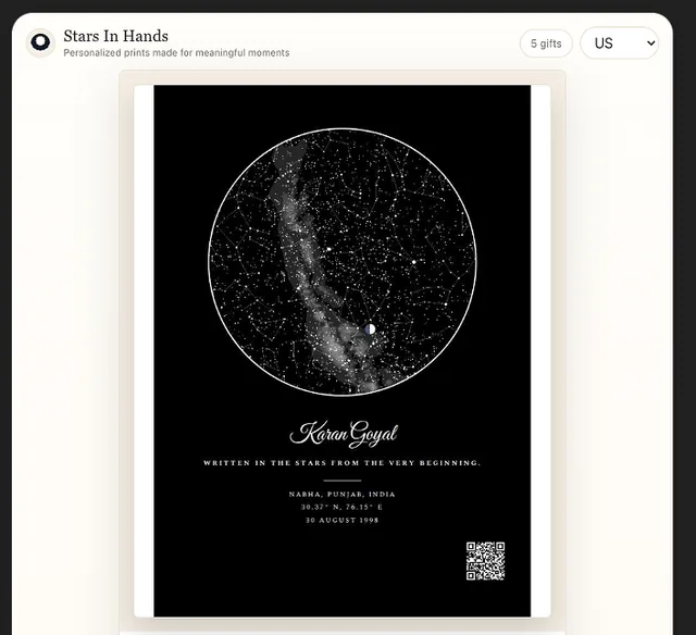 Stars In Hands Gift Studio screenshot
