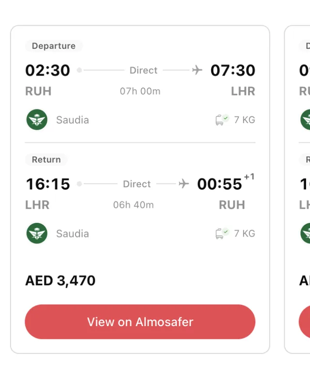 Almosafer.com screenshot