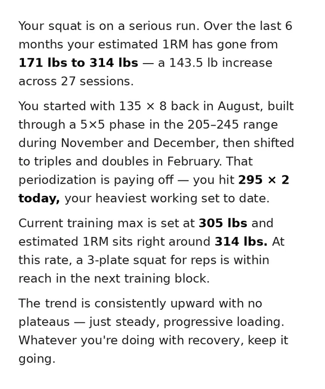 LiftTrack screenshot