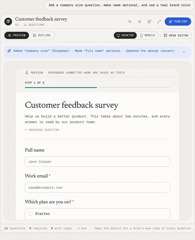 Formloop screenshot