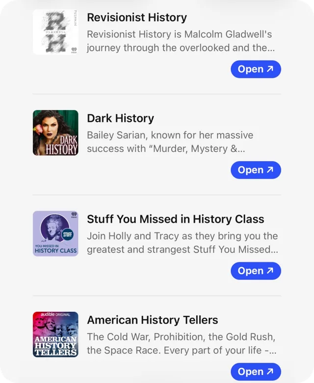 Podcast App screenshot