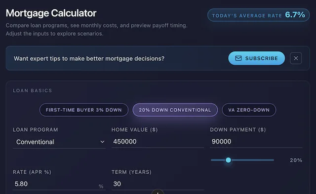 Mortgage IQ screenshot