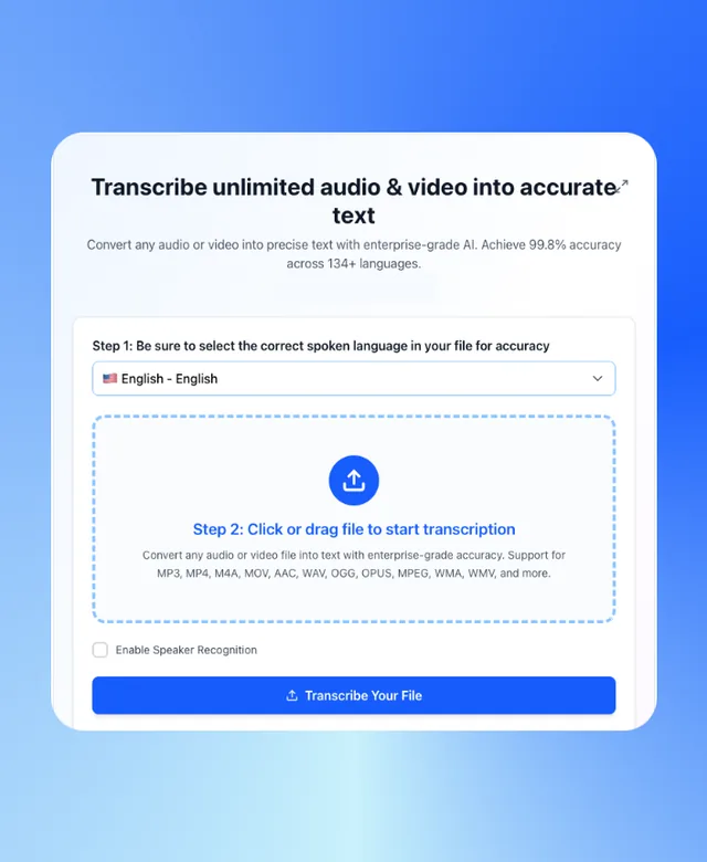 AccurateScribe.ai – Transcribe screenshot
