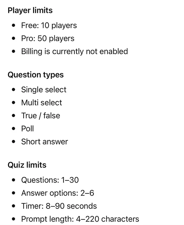 TriviaQuiz screenshot