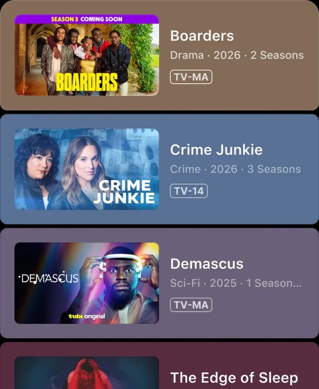 Tubi screenshot