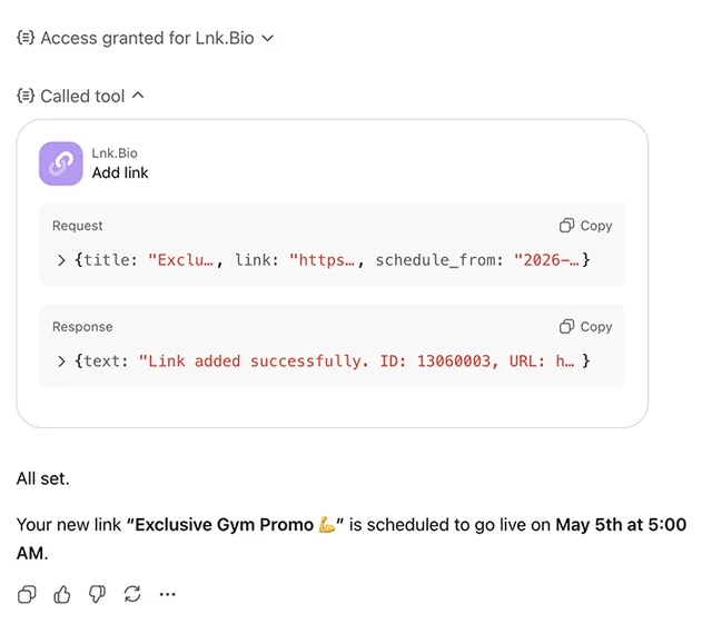Lnk.Bio screenshot