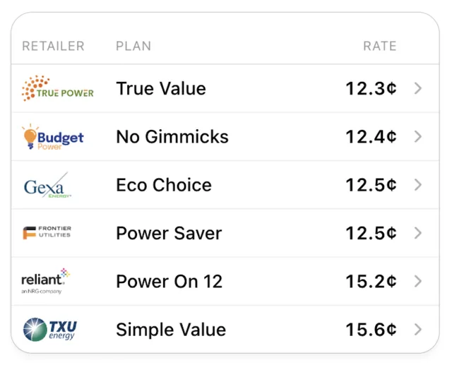 Texas Electricity screenshot