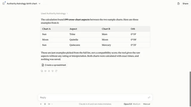 Authority Astrology: Birth Chart Calculator screenshot