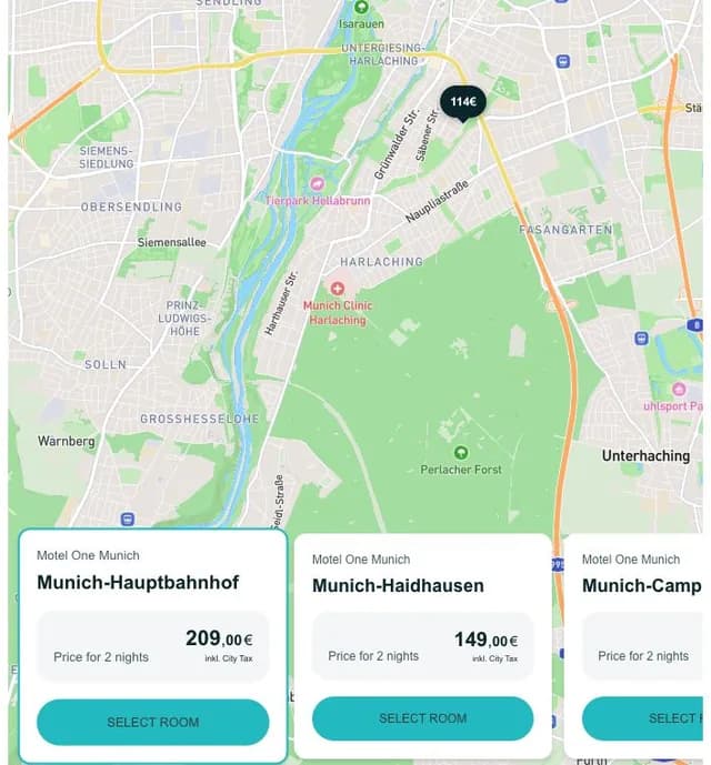 Motel One screenshot