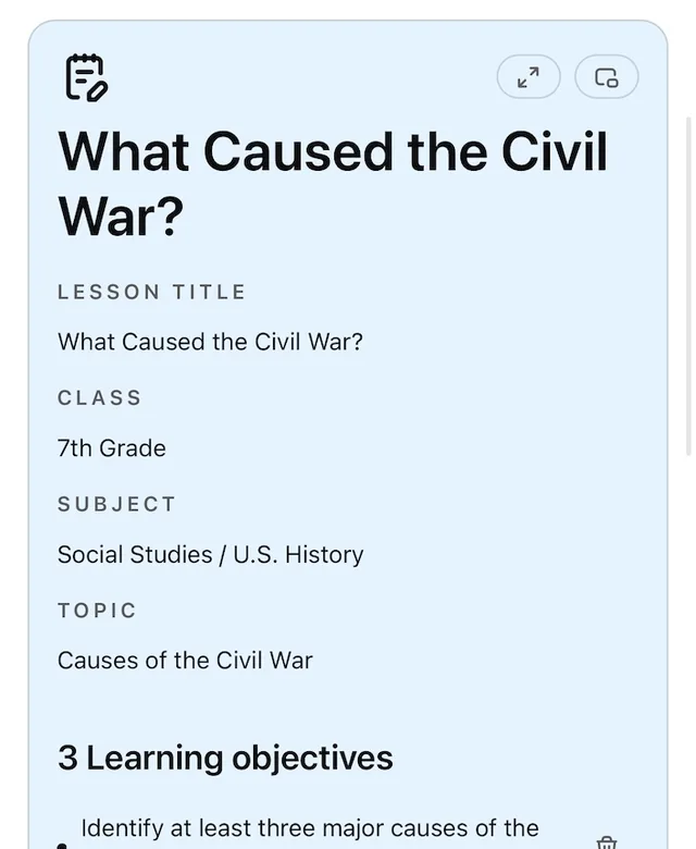 AnyLessonPlan for Teachers screenshot