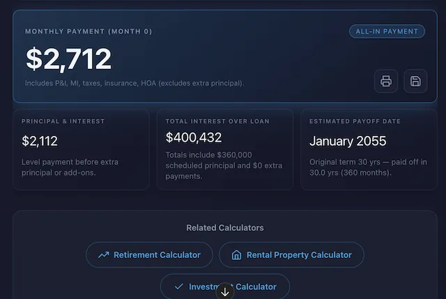 Mortgage IQ screenshot