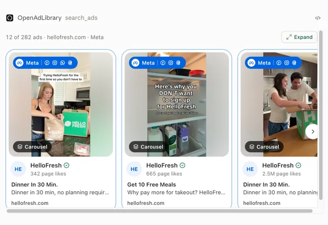 OpenAdLibrary screenshot