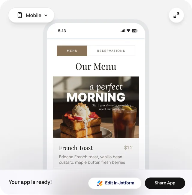 Jotform Apps screenshot