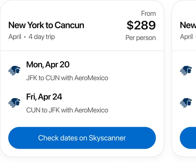 Skyscanner screenshot