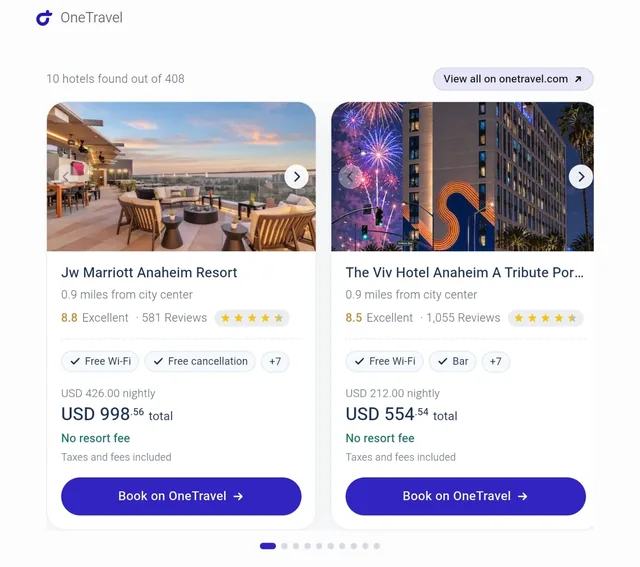 OneTravel screenshot